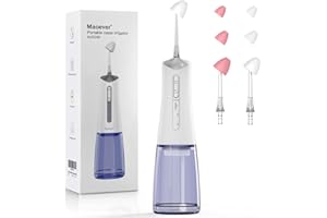 MAOEVER Cordless Nasal Irrigation System - Electric Neti Pot Sinus Rinse Machine for Nasal Care, Nose Cleaner Device with 6 Extra Soft Tips, Suitable for Adult and Kid Nasal Wash & Spray