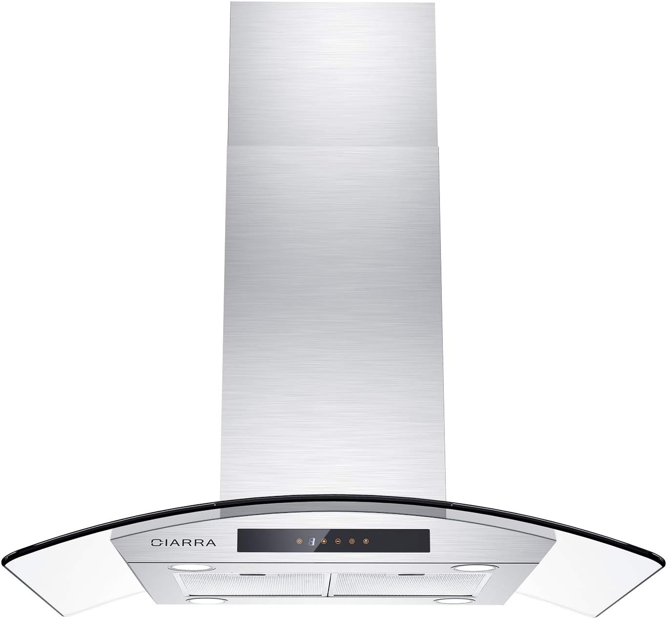 CIARRA CAS90803N Ceiling Mount Hood, 36 inch Island Range Hood Stainless Steel with