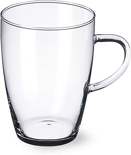 Bohemia Cristal 093/006/010 SIMAX Tasse ca. 400 ml aus hitzebeständigem Borosilikatglas 4er Set "Lyra"