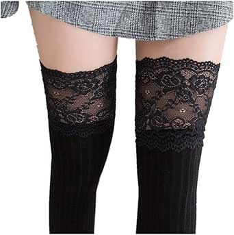 lace thigh socks