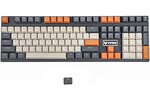 YMDK Double Shot 108 Dyed PBT Shine Through OEM Profile Rainbow Carbon Sunset Keycap for MX Switches Mechanical Keyboard（Only