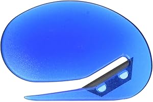 Officemate OIC Deluxe Plastic Letter Opener, Blue (30310)