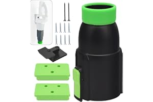 LIZEWEI Car Drying Nozzle for EGO Power+ Leaf Blowers 530 575 580 615 650 765, Contain 1 Blower Wall Mount & 2 Mounts Battery Holders & Install Screw & Green Soft Silicone Band - 8 Inch