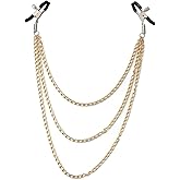 Body Chain Stainless Steel Adjustable Body Clamps Body Ring Non-Piercing Body Chain for Women Men Faux Body Clip Jewelry Gifts