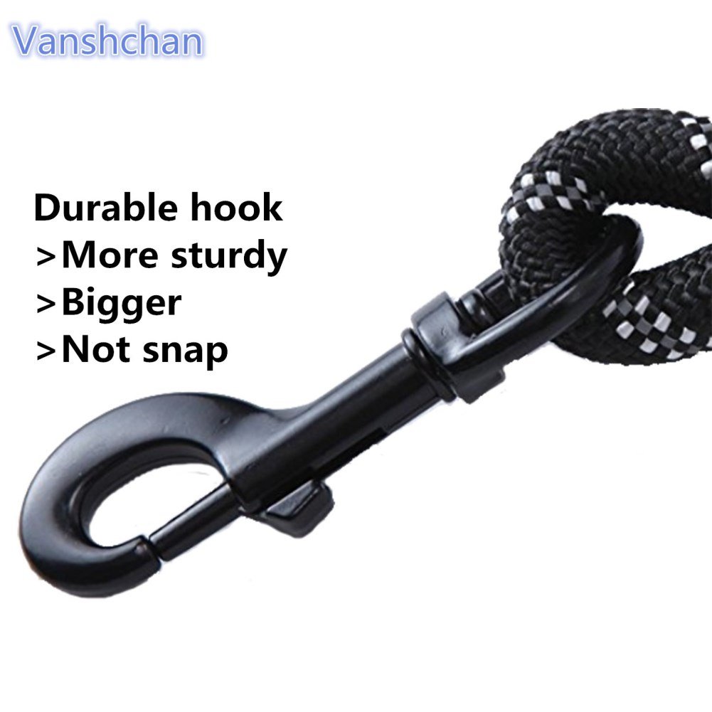 Amazon.com : Vanshchan Dog Leash & Dog Collar Set, 5 FT Pet Leash with Comfortable Padded Handle (Color Black, Blue and Red) for Night Light Matching Black ...