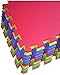 POCO DIVO 9-tile Multi-color Exercise Mat Solid Foam EVA Playmat Kids Safety Play Floor