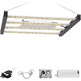 CANAGROW Newest CG1200 LED Grow Light for Indoor Plants 2x2ft Coverage with High Yield Diodes, Sunlike Full Spectrum Dimmable