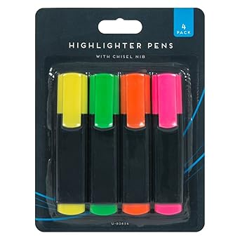 treues u-80834 Neon Textmarker (4 Stück)
