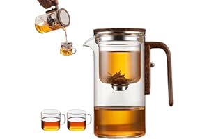Eternititea Magic Pot, Magic Teapot with Infuser and Lid, Enchati Tea Pot, Filtration Pot with Handle (600ml)