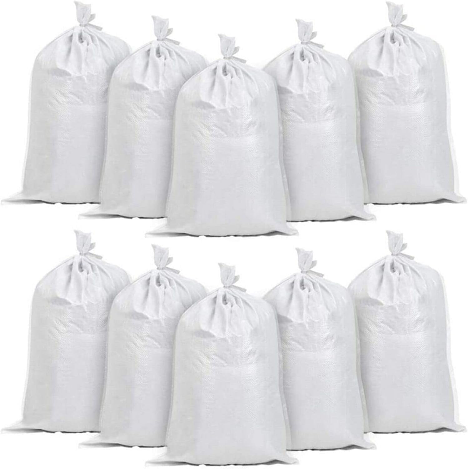 30 Pack Heavy Duty Polypropylene Sand Bags 60cm x 40cm Flood Defence Prevents Flooding