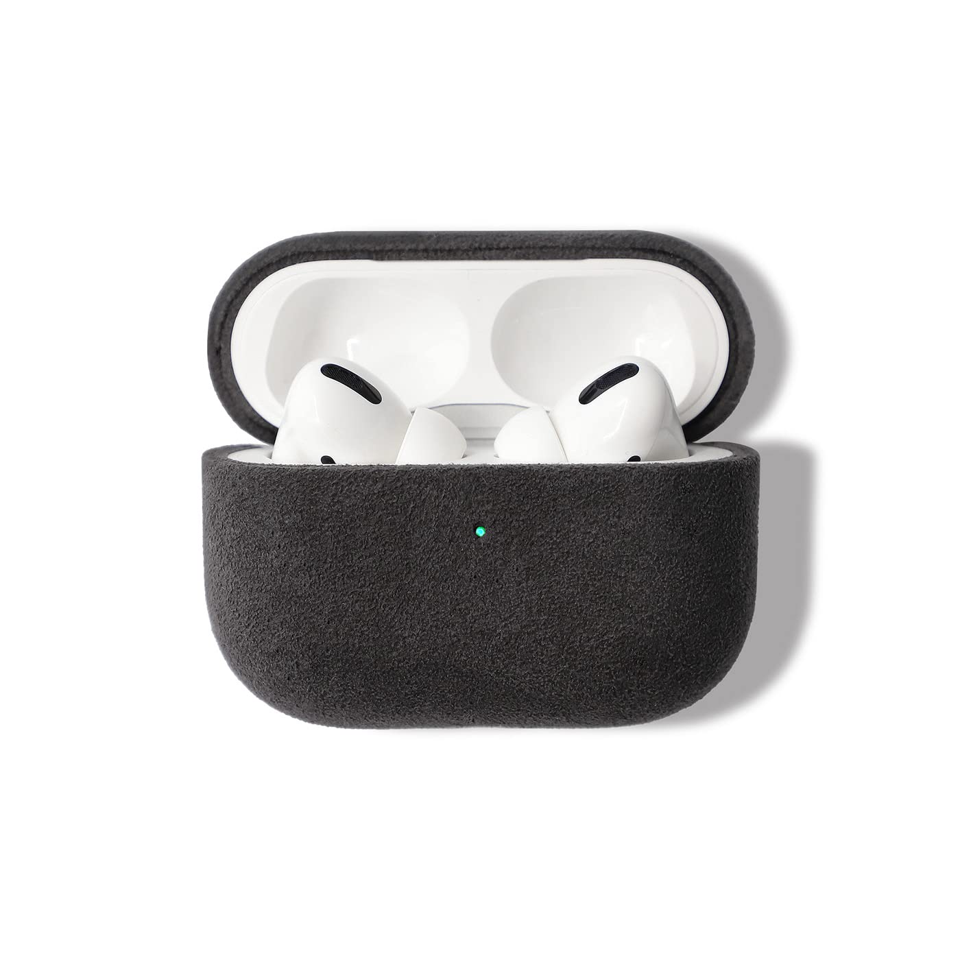 Photo 1 of ALTRAALMA Alcantara Suede Case for AirPods Pro 3, Handmade Full-Wrap Case,Synthetic Suede Cover, Handmade Full Wrap, Full Protection and Shock Resistance (Black)