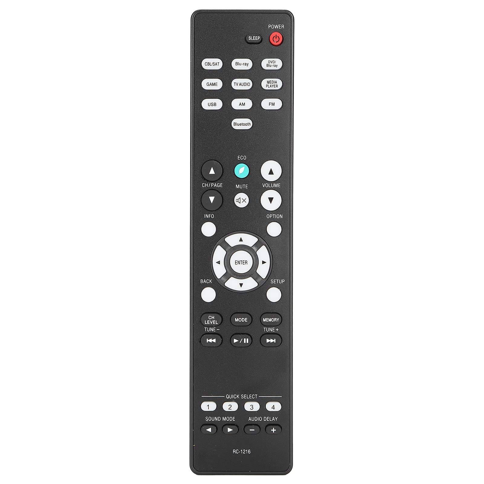 VBESTLIFE RC‑1216 Home Audio and Video Replacement Remote Control for Denon AVR‑S510BT AVR‑S530BT AVR‑S 540BT AVR‑X550BT