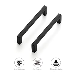 Ravinte 15 Pack Matte Black Cabinet Pulls Slim
