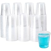 YEEHAW 100 Pack 3 oz Bathroom Plastic Cups, Disposable Mouthwash Cups, Samll Plastic Cup 3 oz for Cold Beverages, Ideal for Party, Tasting and Drinking