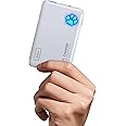 INIU Portable Charger, 22.5W 10000mAh Slim Power Bank, Fast Charging Mini Battery Pack, Travel Trip Accessories Flight Cruise Ship Essentials for College Students Travelers Teen Boys Girls, White