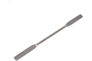 Lab Micro Spoon Scoop Flat Double Ended Spatula, Stainless Steel (Square/Round END 9")