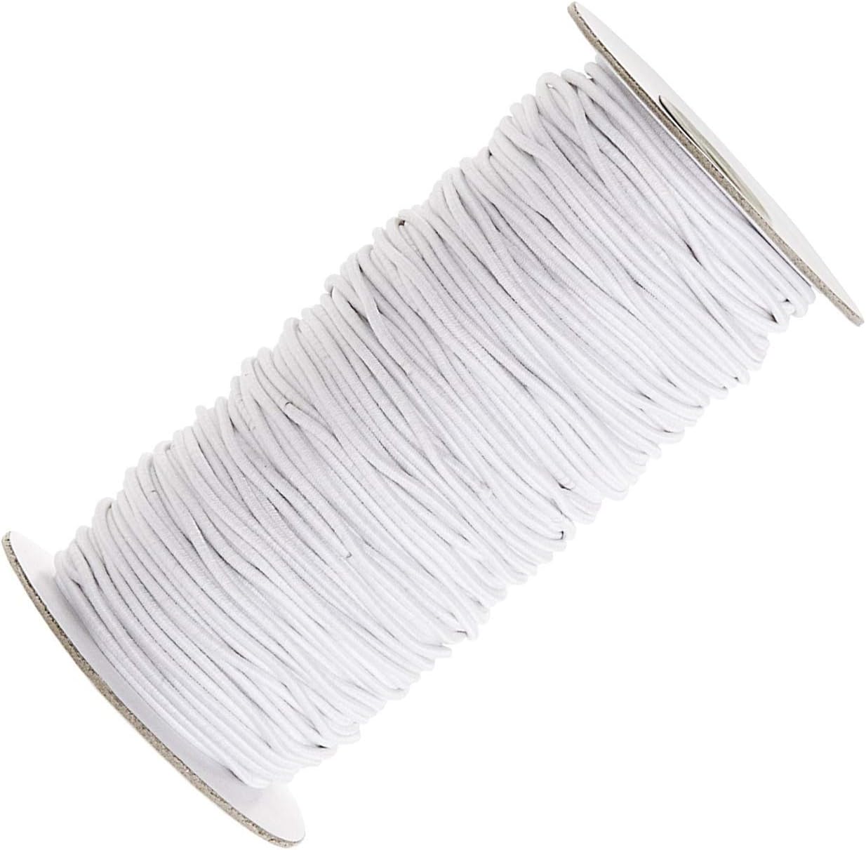 WedDecor 2MM 100M Round Elastic Cord, for Sewing Mask Elastic Band 100 Metres DIY Soft Braided Sewing Elastic Rope - Image 3