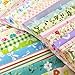 flic-flac Quilting Fabric Squares 100% Cotton Precut Quilt Sewing Floral Fabrics for Craft DIY (4 x 4 inches, 240pcs)