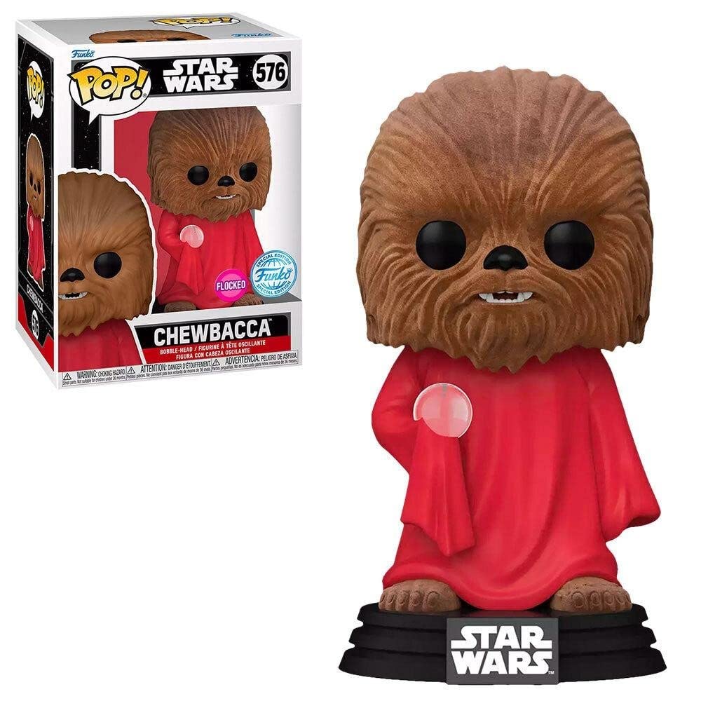 Funko Pop! Disney Star Wars - Chewbacca with Dress (Flocked) (Special Edition) #576 Bobble-Head Vinyl Figure
