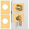 8 PCS Door Reinforcement Plates - Stainless Steel Door Lock Repair Kit For Handles & Deadbolts