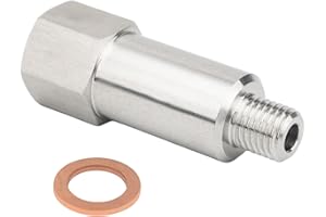 joytrace Stainless Steel Coolant Water Temperature Sensor Adapter M12 1.5 to 3/8” NPT LS Engine Swap Adaptert for All LS GM Engine LSX LS1 LS3 LS2 LM4 LM7 L76 LQ9 LR4 LS6 L92 L99 L33 LR4 LH6