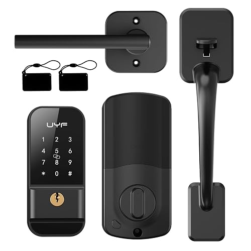 Smart Fingerprint Door Lock With Keypad – Biometric Keyless Entry Knob For Front Door, App Control, IC Card, Mechanical Key, Easy DIY Install Keyless Entry Biometric Door Knob With App Control Smart Fingerprint Door Lock With Keypad – Biometric Keyless Entry Knob For Front Door, App Control, IC Card, Mechanical Key, Easy DIY Install Keyless Entry Biometric Door Knob With App Control