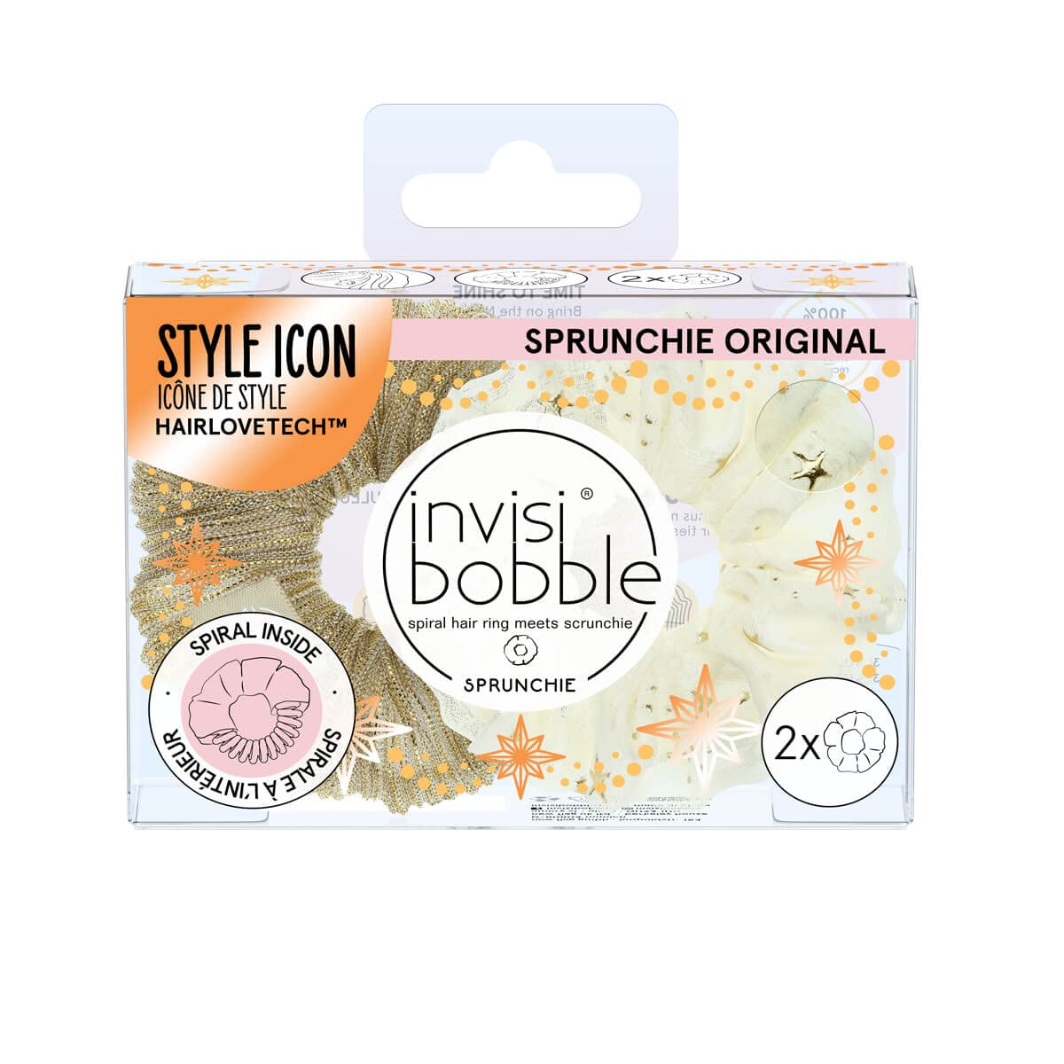 Invisibobble SprunchieTime To Shine Bring On The Night Duo Xmas 2022