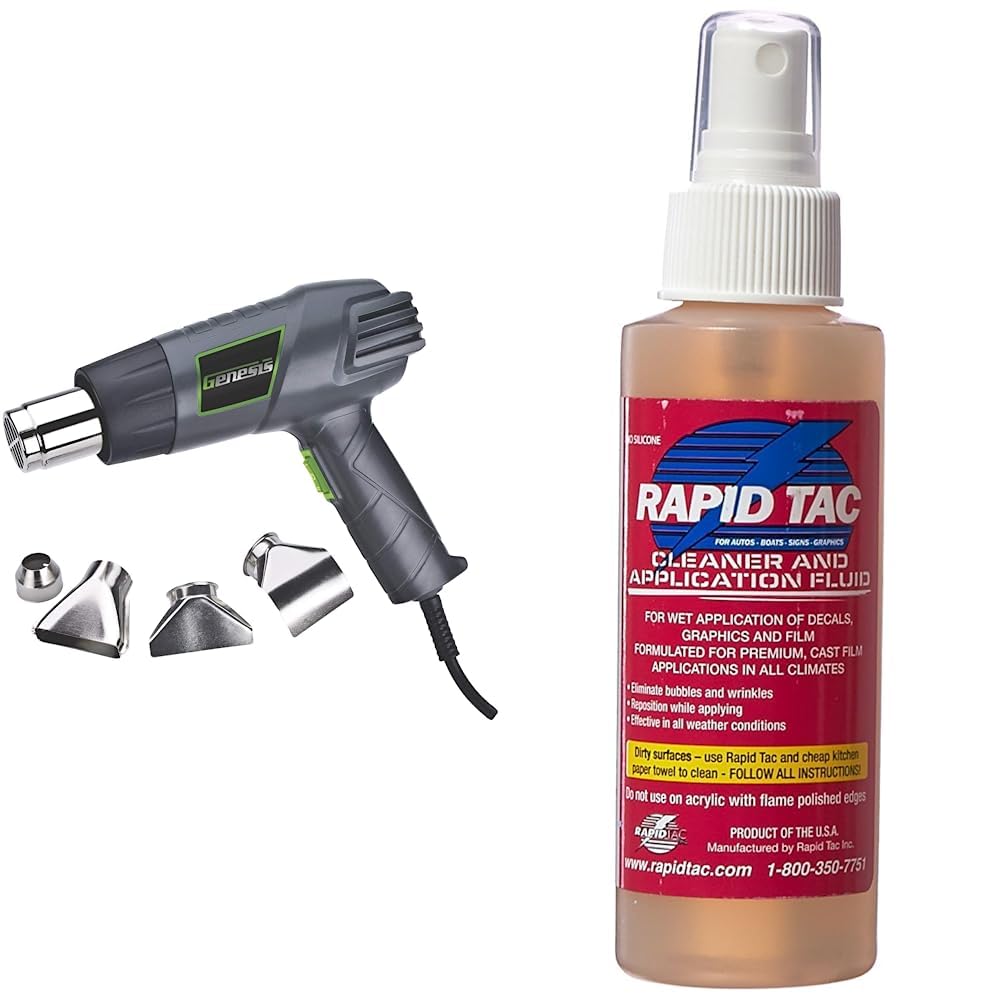 Genesis GHG1500A Dual Temperature Heat Gun Kit With Fast Heat High And