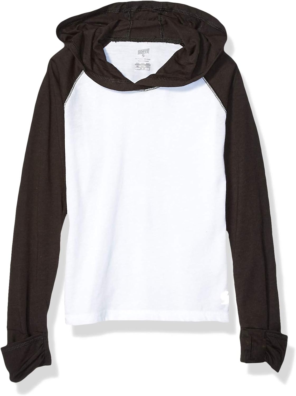 Soffe Girls' Big Sweat Colorblock Hoodie: Clothing