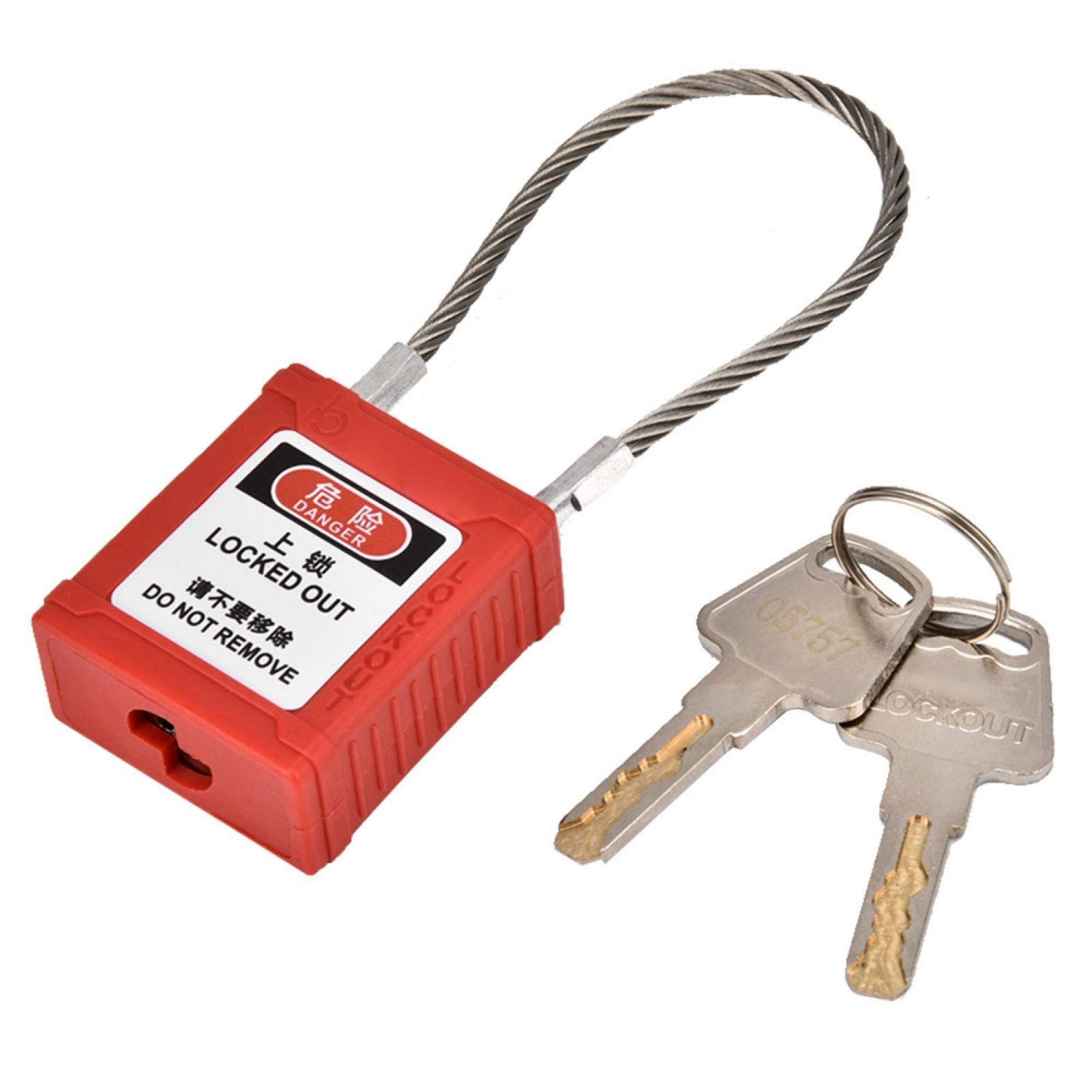 Lock Off Kit For Electricians, Padlocks With Keys, Metal Padlock Keyed Padlocks Engineering Safety Padlock Same Key Padlocks Long Padlock Long Beam Lockout Tag Out Cable Lock