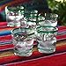 NOVICA Juice Glasses, 'Lime Freeze' (Set of 6)