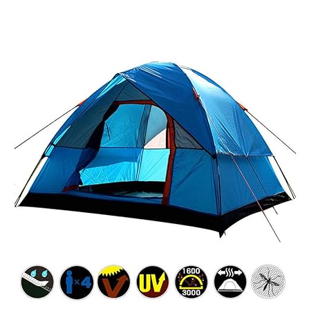ERLIANG Outdoor-Camping-Zelt 3-4 Personen Zugseil Automatikzelt Anti-Sturm-Campingzelt Kann für Outdoor-Camping mit der Famil