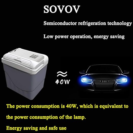 SOVOV Nevera TermoeléCtrica Nevera Portatil Electrica 12V/220-240V ...