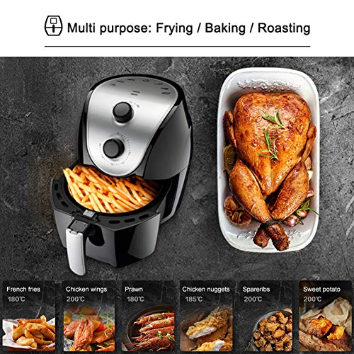 Air Fryer 5.28QT, 1500W Electric Hot Air Fryers Oven, Oilless Cooker
