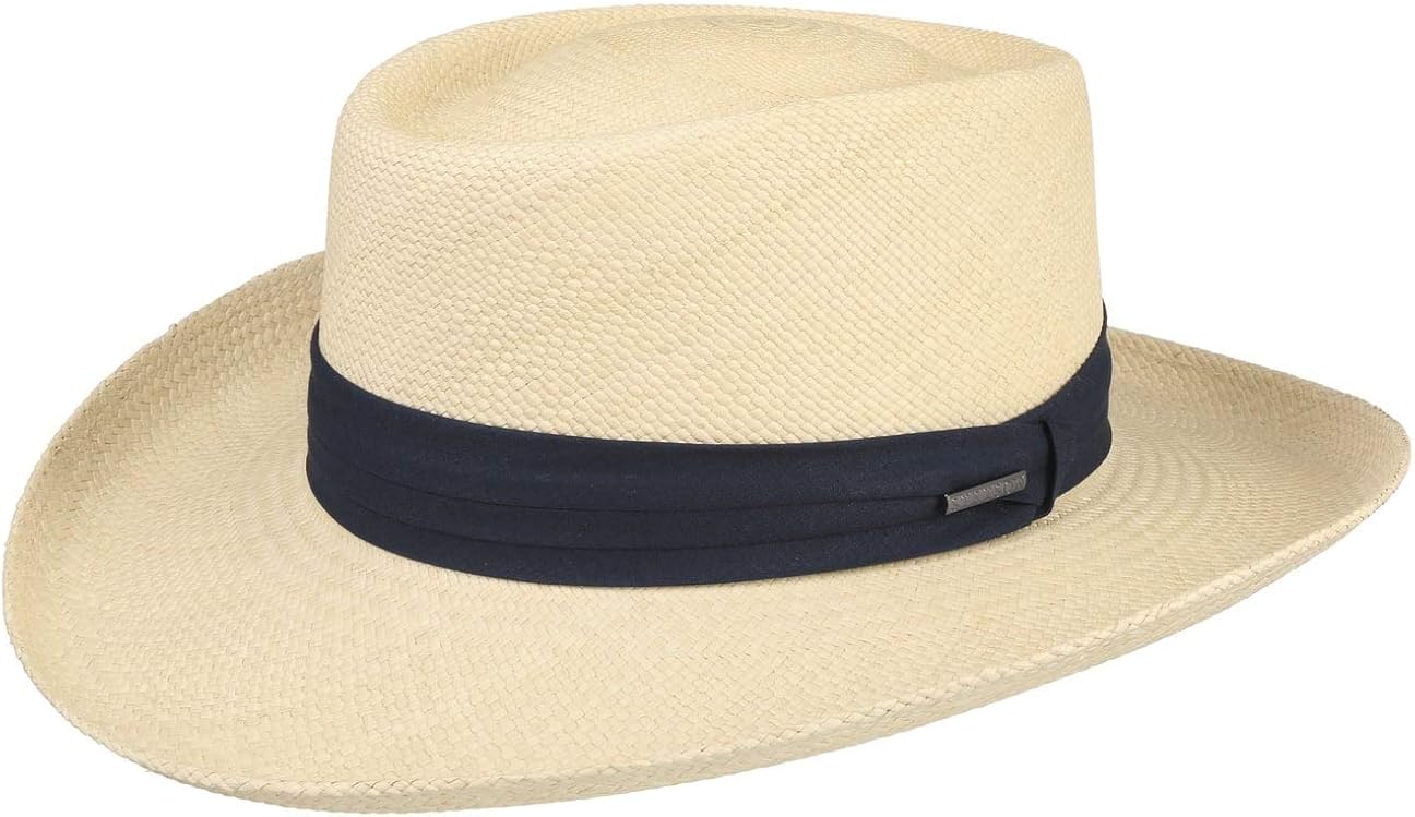 Stetson Licosa Gambler Panama Hat Men Made in Ecuador at Amazon Men’s