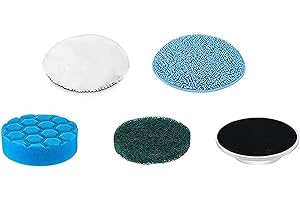 CTMAST Electric Spin Scrubber 5 Pack Brush Heads, 5Pcs Replaceable Brush Heads for Electric Shower Scrubber for Cleaning, Suitable for CTMAST Electric Cleaning Brush