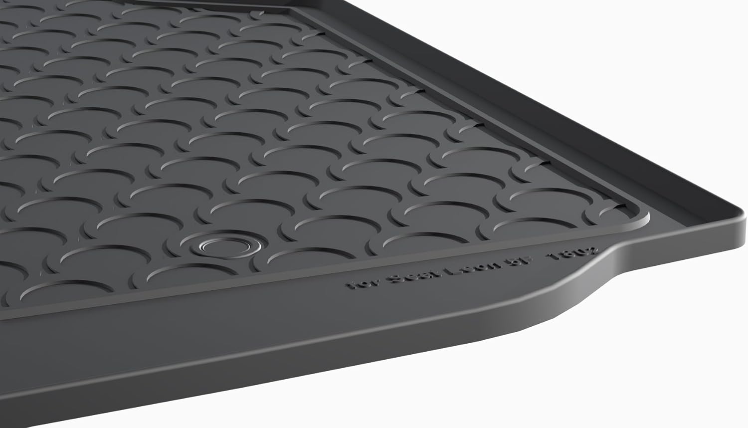 Gledring Rubbasol (Rubber) Boot Mat compatible with Seat Leon 5F 5-doors 2013-2020, Black - Image 4