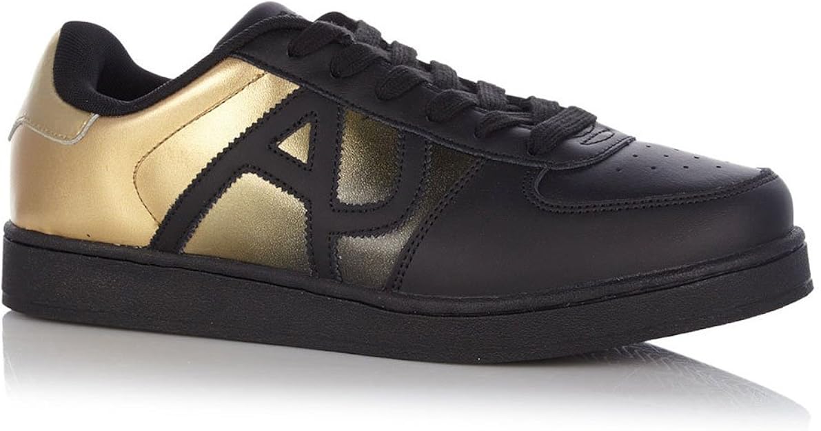 Armani Jeans B6565 Two Tone Leather Black