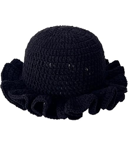 ROYALEAD Handmade Crochet Bucket Hat for Woman Teen Outdoor  display picture 3