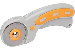 W.A. PORTMAN WA Portman Rotary Cutter For Fabric - 45mm Rolling Cutter with Safety Lock - Rotary Fabric Roller Cutting Wheel - T-Shirt Cutting Tool