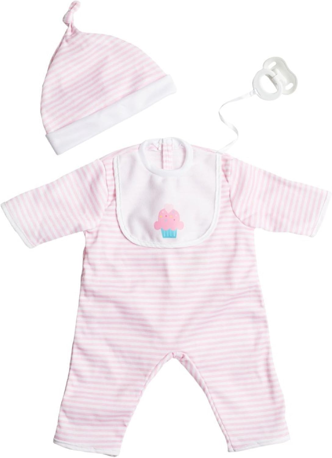 JC Toys Baby Doll Clothing Pink Romper Fits Dolls up to 20Inch JC