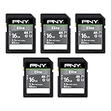 PNY 16GB Elite Class 10 U1 V10 SDHC Flash Memory