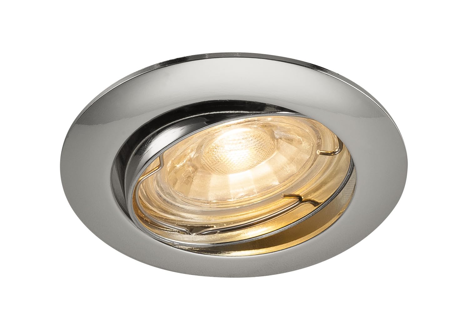 SLV Recessed Ceiling Light Pika/spot, floodlight, Ceiling Spotlight, Ceiling Light, recessed Light LED, Indoor Lighting / GU10 50W Chrome