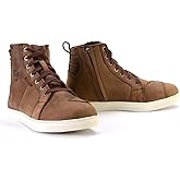 Milwaukee Leather MBM9113 Men's Brown Waterproof Leather Motorcycle Reinforced Riding Shoes w/Ankle Support