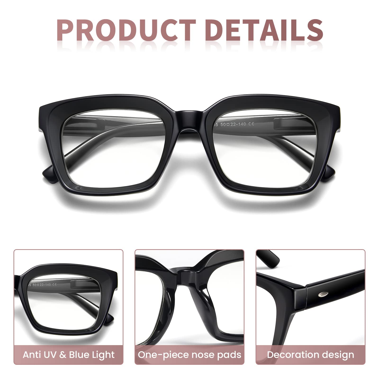 miyya Fashion Reading Glasses for Women,Oprah Style