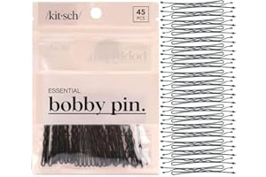 Kitsch Black Bobby Pins - 1.87 Inches | Hair Accessories for Kids, Girls and Women | Bobby Pin Stylist Must Haves, Makeup - 4
