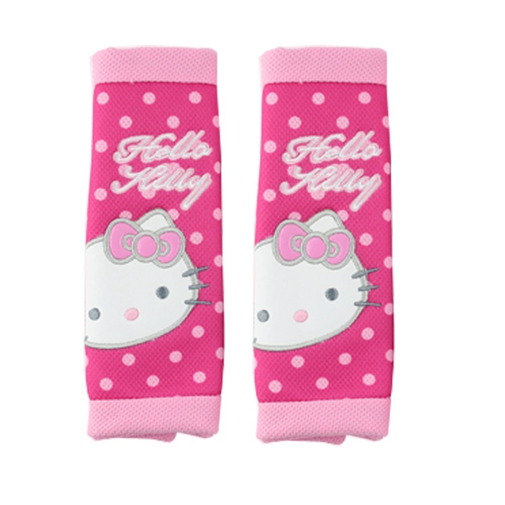 Buy Finex Hello Kitty Polka Dot Car Seat Belt Sets Cover (2pcs) Online
