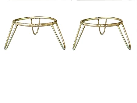 SHRIYAM CRAFT Heavy Iron Matka Stand - Plant Pot Stand - Planter Stand Golden (2)