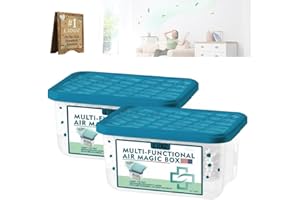 LIDUZ Indoor Air Purification Dust Removal Magic Box Purifier 120g 350ml Multi-functional Home Indoor with Plant Extract Long-Lasting Freshness Bringing Health to Family Pets, Children(320ml2pcs)