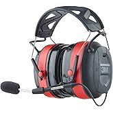 3M Pro-Comms Electronic Hearing Protector, Wireless Earmuffs With Bluetooth Technology & External Noise-Canceling Boom Microphone, Noise Reduction Rating (NRR) 26 dB, Premium Gel Cushions (90546-SIOC)